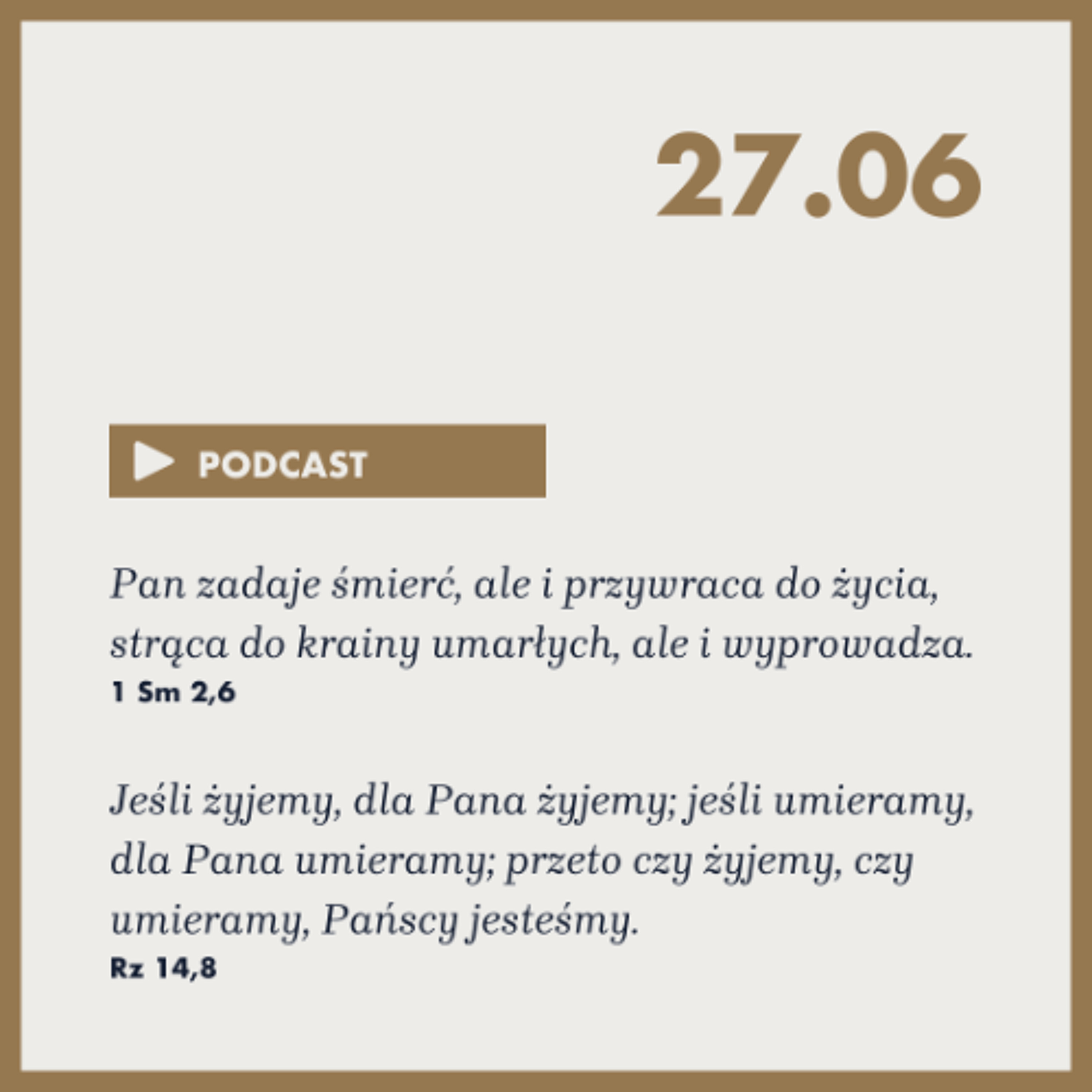 Poranek ze Słowem na 27 czerwca 2025 episode artwork