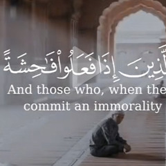 وَالَّذِينَ إِذَا فَعَلُوا فَاحِشَةً أَوْ ظَلَمُوا أَنفُسَهُمْ ذَكَرُوا اللَّه