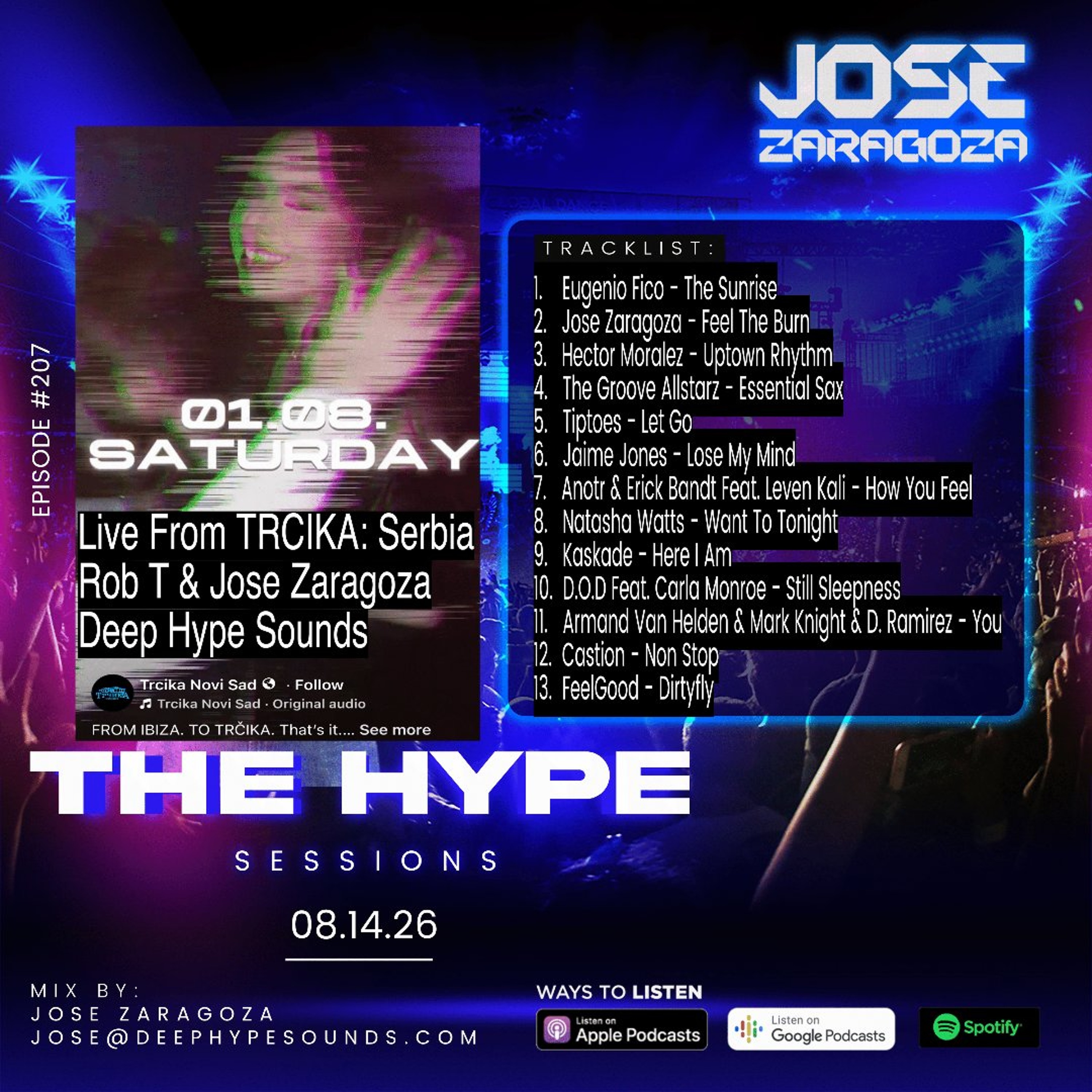 Jose Zaragoza - The Hype Sessions Volume # 207 episode artwork