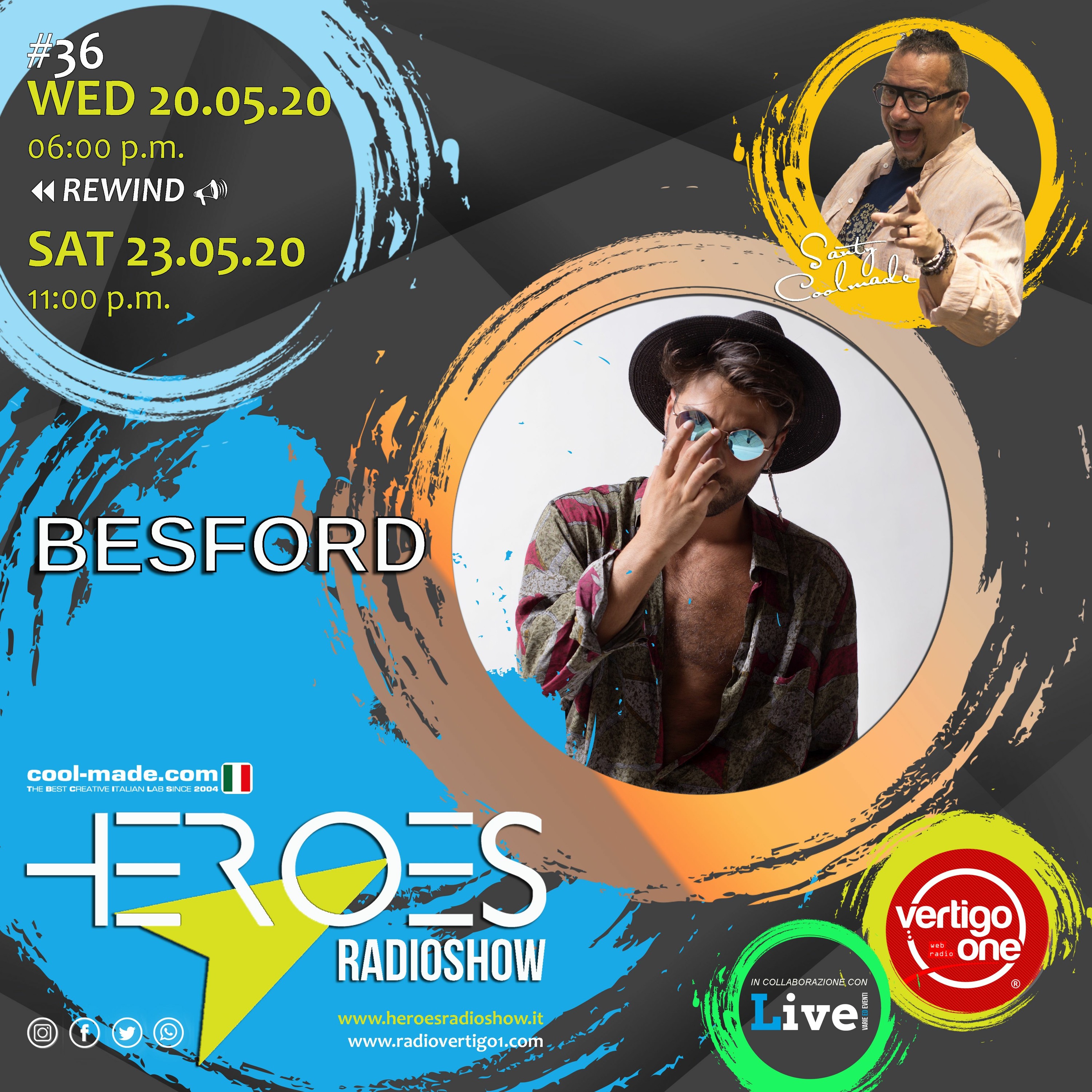 #36/2019-20> HEROES RadioShow - Special Guest BESFORD episode artwork
