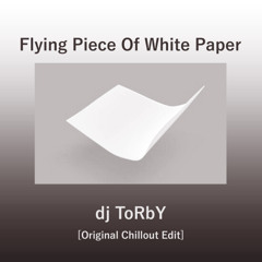 Flying Piece Of White Paper