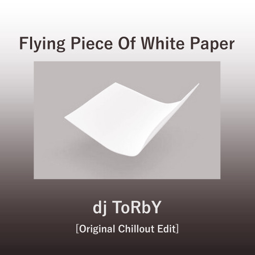 Flying Piece Of White Paper