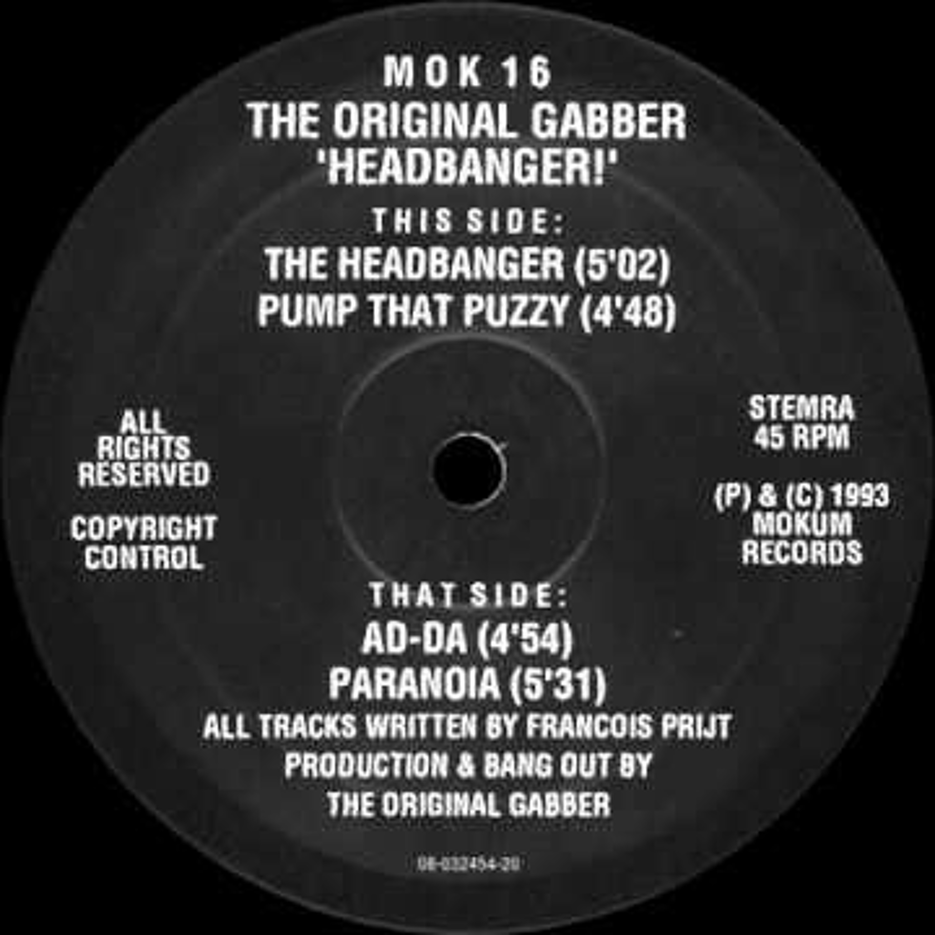 The Original Gabber - Headbanger ( 1993 ) episode artwork