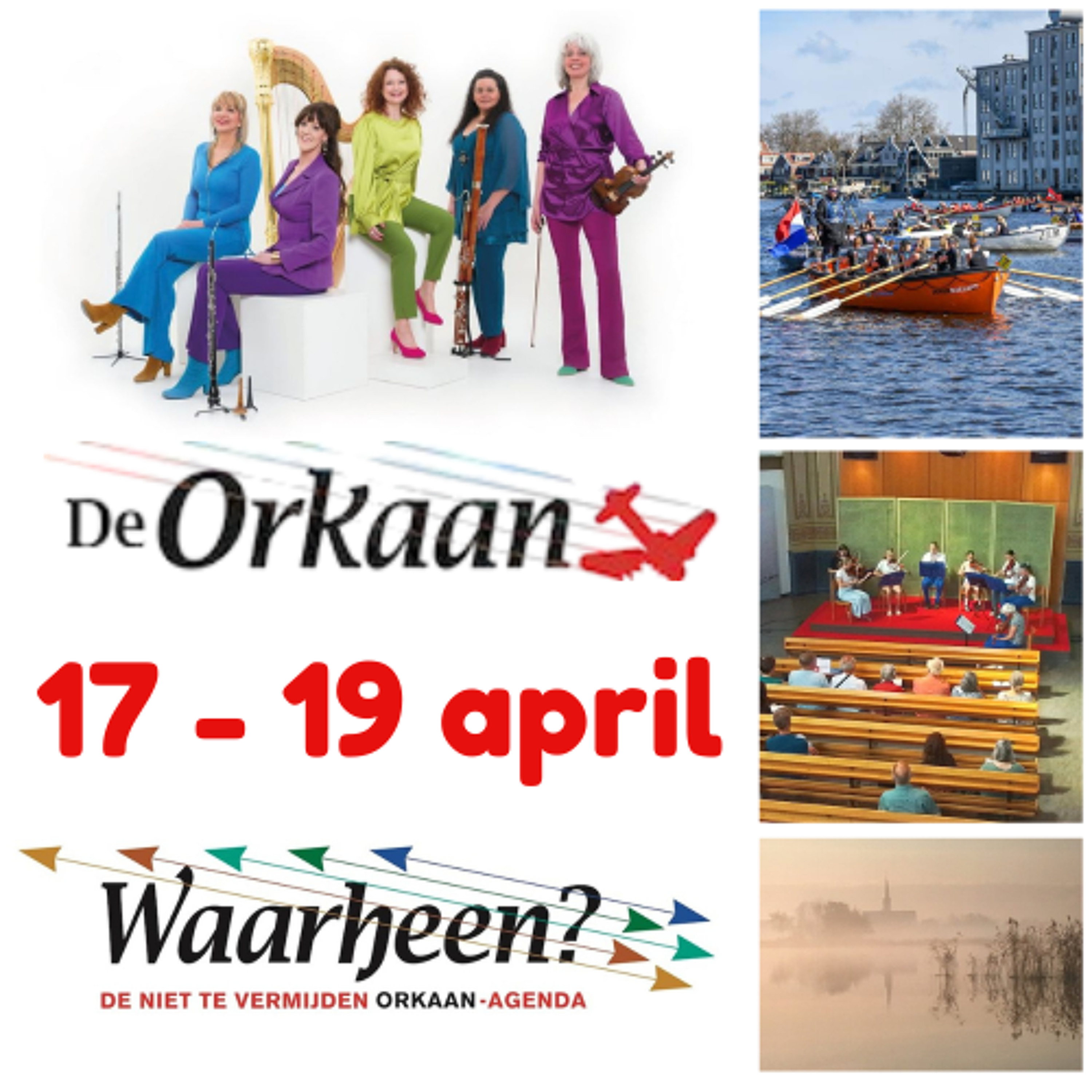 Waarheen - Zaanse uitgaanstips van De Orkaan (17 – 19 april)