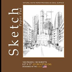 Get PDF Sketch Paper Pad -Brown,City Cover: 8.5" x 11" (21.59 x 27.94 cm)(Sketchbooks & Sketch Pads)
