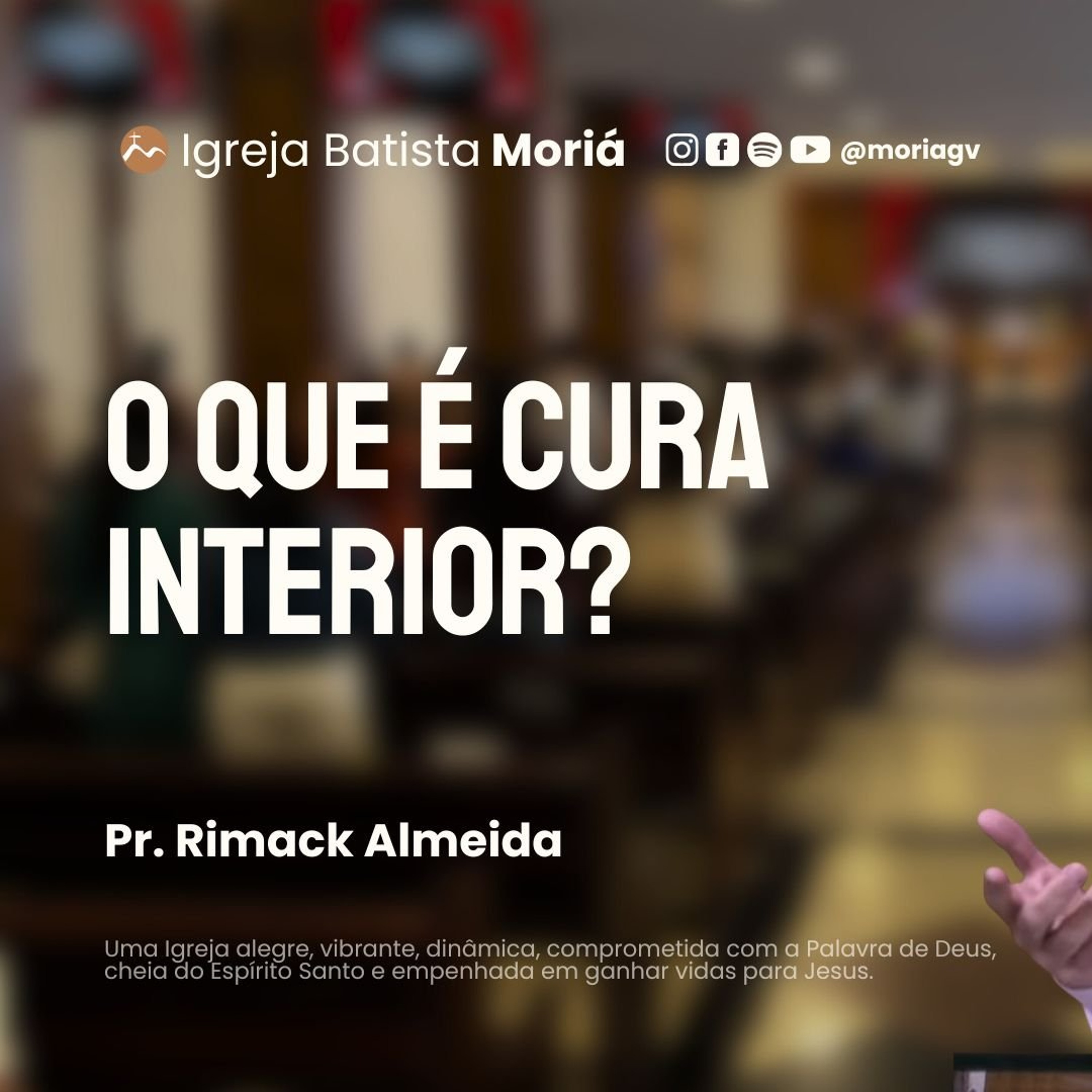 O que é cura interior? - Pr.Rimack Almeida - Culto de Adoração [02.08.2026]