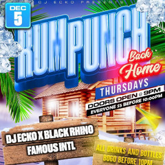 RUM PUNCH THURSDAY DECEMBER 5TH