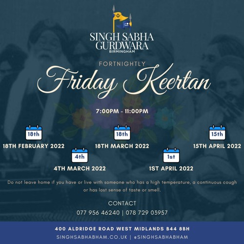 Bibi Harleen Kaur -  Jis No Karam Hovai Dhur Pooraa - Friday Kirtan 18.03.22