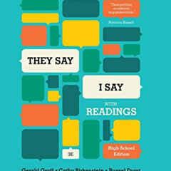 Get EBOOK 📙 "They Say / I Say": The Moves That Matter in Academic Writing, with Read