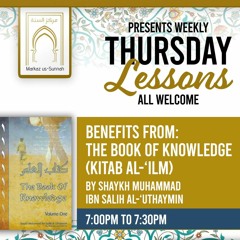 The Book of Knowledge - Lesson 6