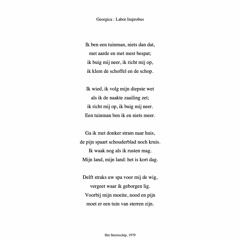 Ida Gerhardt "De Tuinman" : georgica = labor improbus
