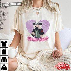 Etho Girl Minecraft Violet Heart T-Shirt