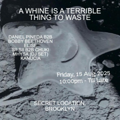 MHYSA DJ SET @ A WHINE IS A TERRIBLE THING TO WAIST - 16 AUG 2025