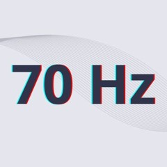 70 Hertz Sound: Test Tone Signal - Fixed Frequency. Sub Bass (Sine Waveform)