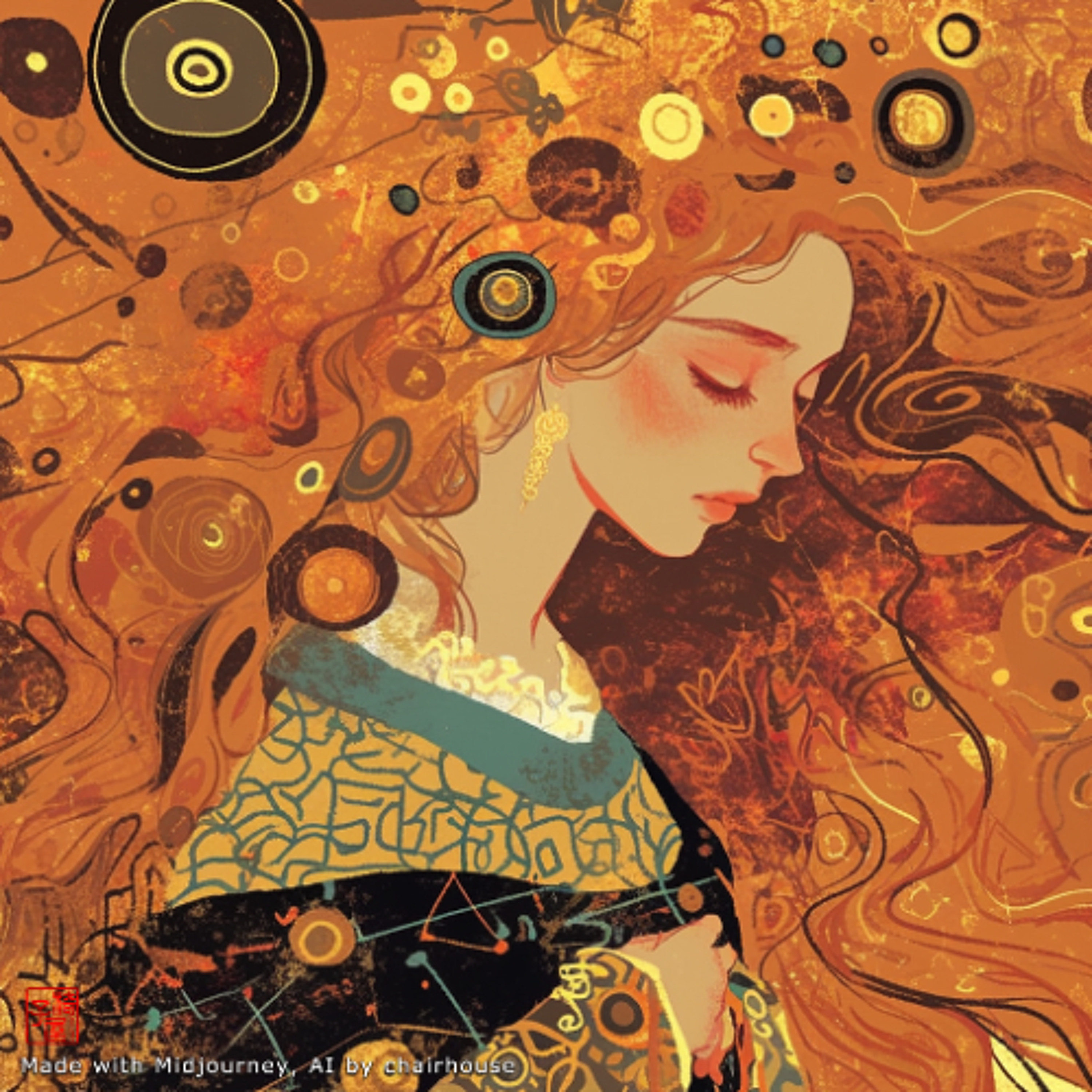 beside a brook in mossy forest-dell - #4031 (86R87 percent 505 left) by chair house 241227