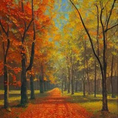 秋の街路樹の下を歩く/Walking under the autumn trees
