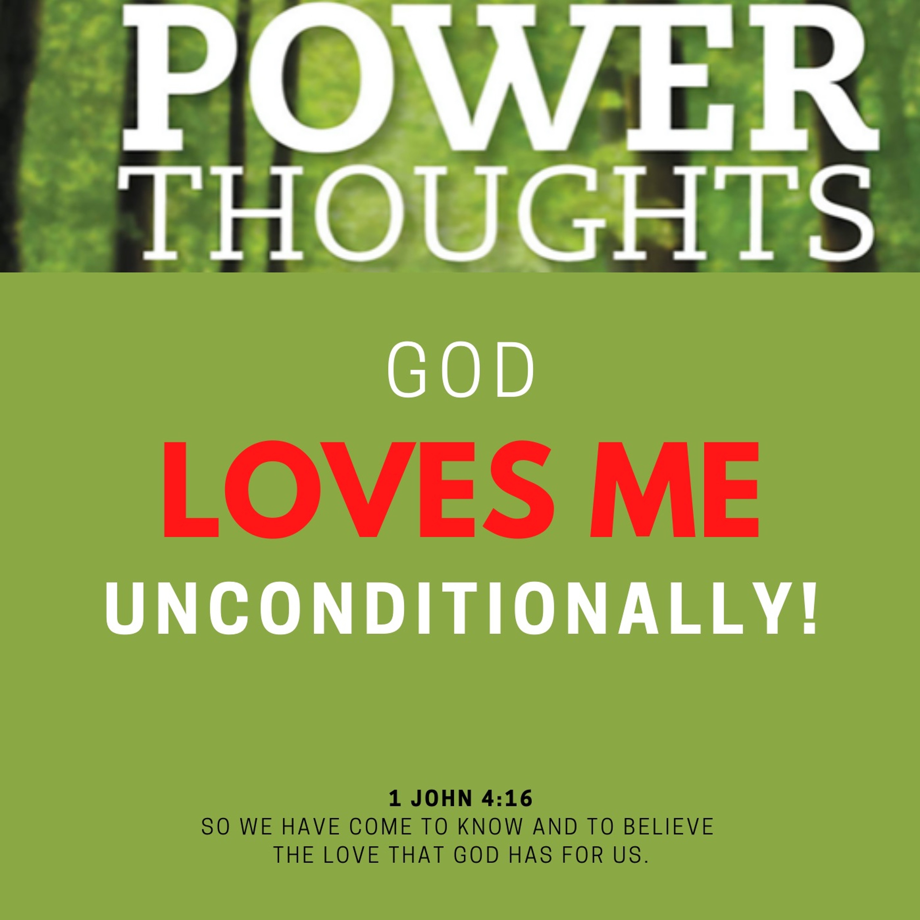 GOD LOVES ME UNCONDITIONALLY episode artwork