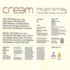 Les Ryder & Carl Cox - Cream (5th Birthday) Nation - Liverpool - 11-10-97