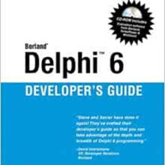 [DOWNLOAD] KINDLE 💔 Borland Delphi 6 Developer's Guide (Sams Developer's Guides) by