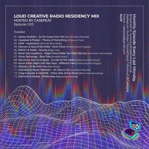 'Loud Creative Radio Residency Mix' Monthly Episode by Casepeat [DJ Mixes Broadcast]