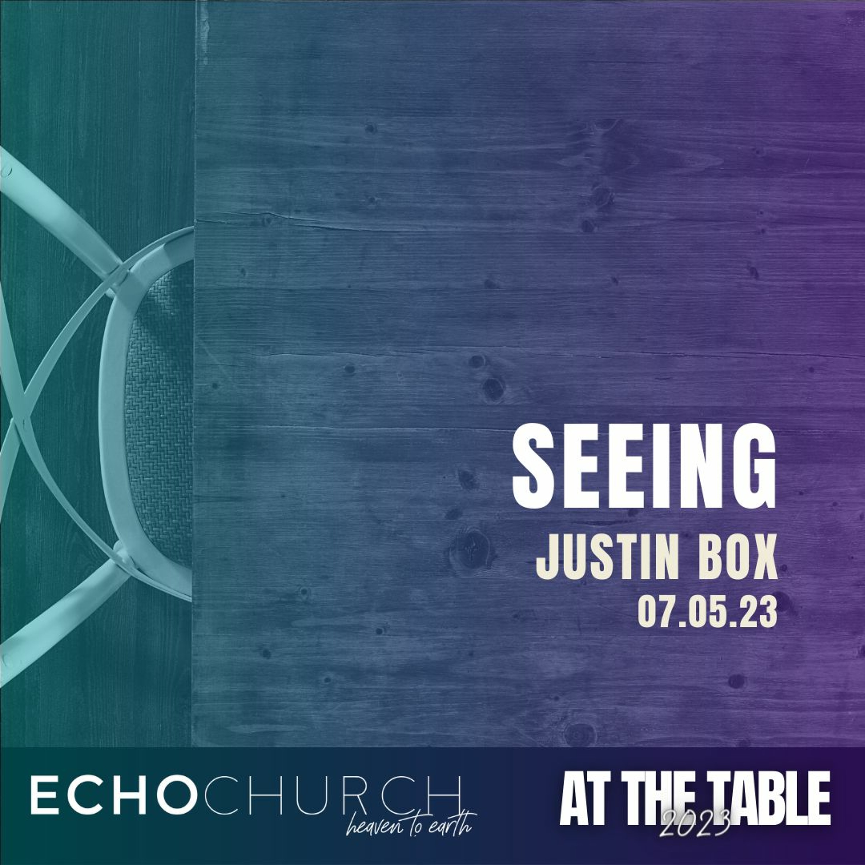 Seeing. Justin Box / 07.05.23