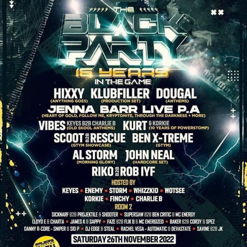 Danny R Core ft MCs Sid P & Sniper - Ravers Reunited Black Party -