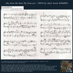 Why Does The Hare Fly From You - #2578 By Chair House 01042021