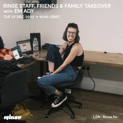 Rinse Staff, Friends & Family Takeover with Em Ady - 27 December 2022