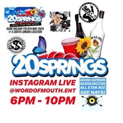 Dj 2wicey - Dj Biggz (SaxonMotion) Live @ 20 Springs !Instagram Live! 8.05.20