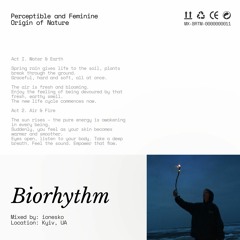 Biorhythm Radio: Perceptible and Feminine Origin of Nature by ionesko @ 20ft Radio - 14/10/2020