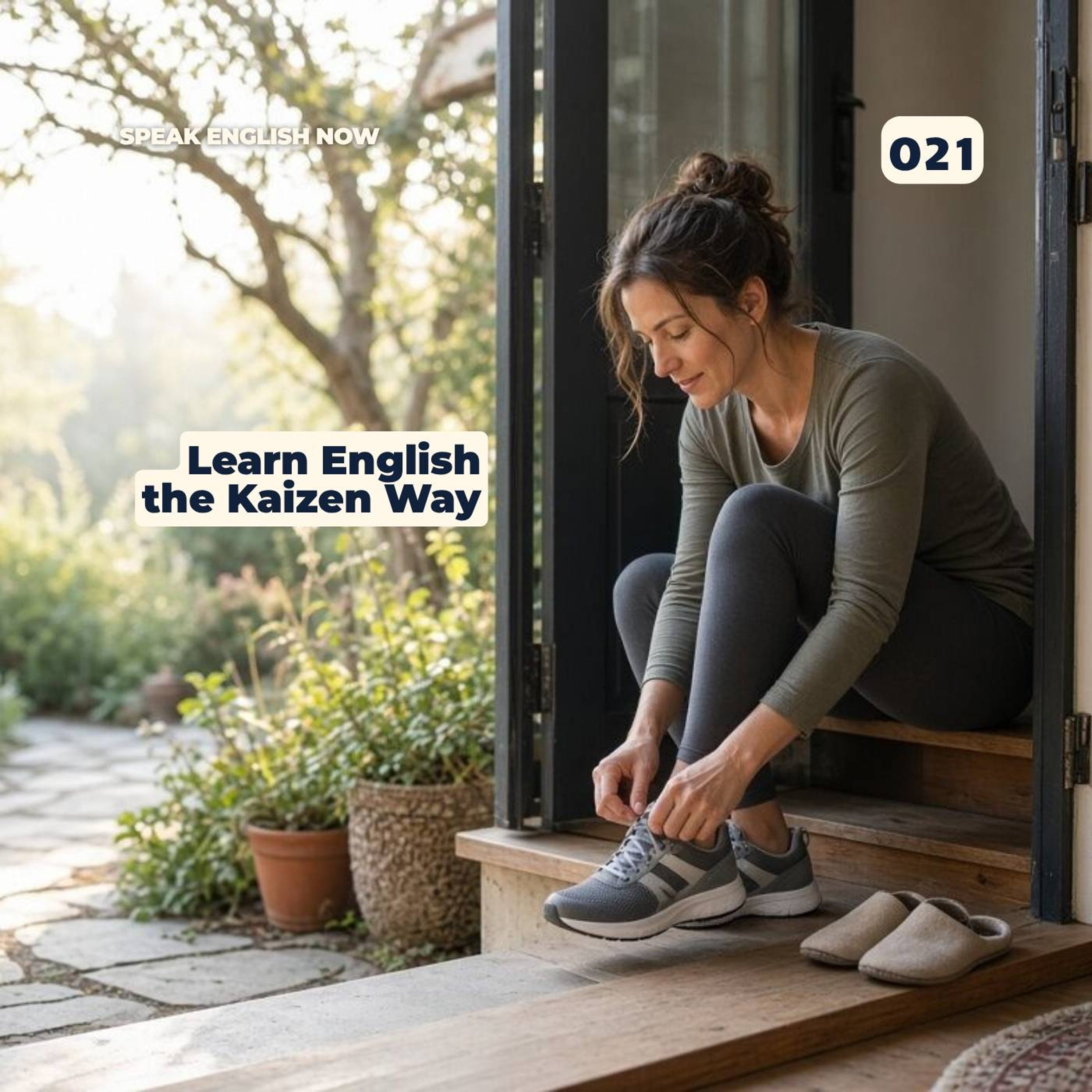 #021: Learn English every day. No excuses! No procrastination! The Kaizen way episode artwork