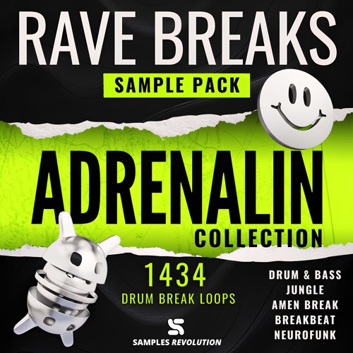 ADRENALIN Sample Pack (3,48 Gb) + 100 Serum Presets | RAVE BREAKS | 1434 Drum Break Loops