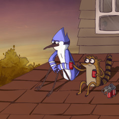 Mordecai-Rigby-Rooftop Speechx Regular Show