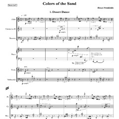 Colors of the Sand, for ensemble (2024)
