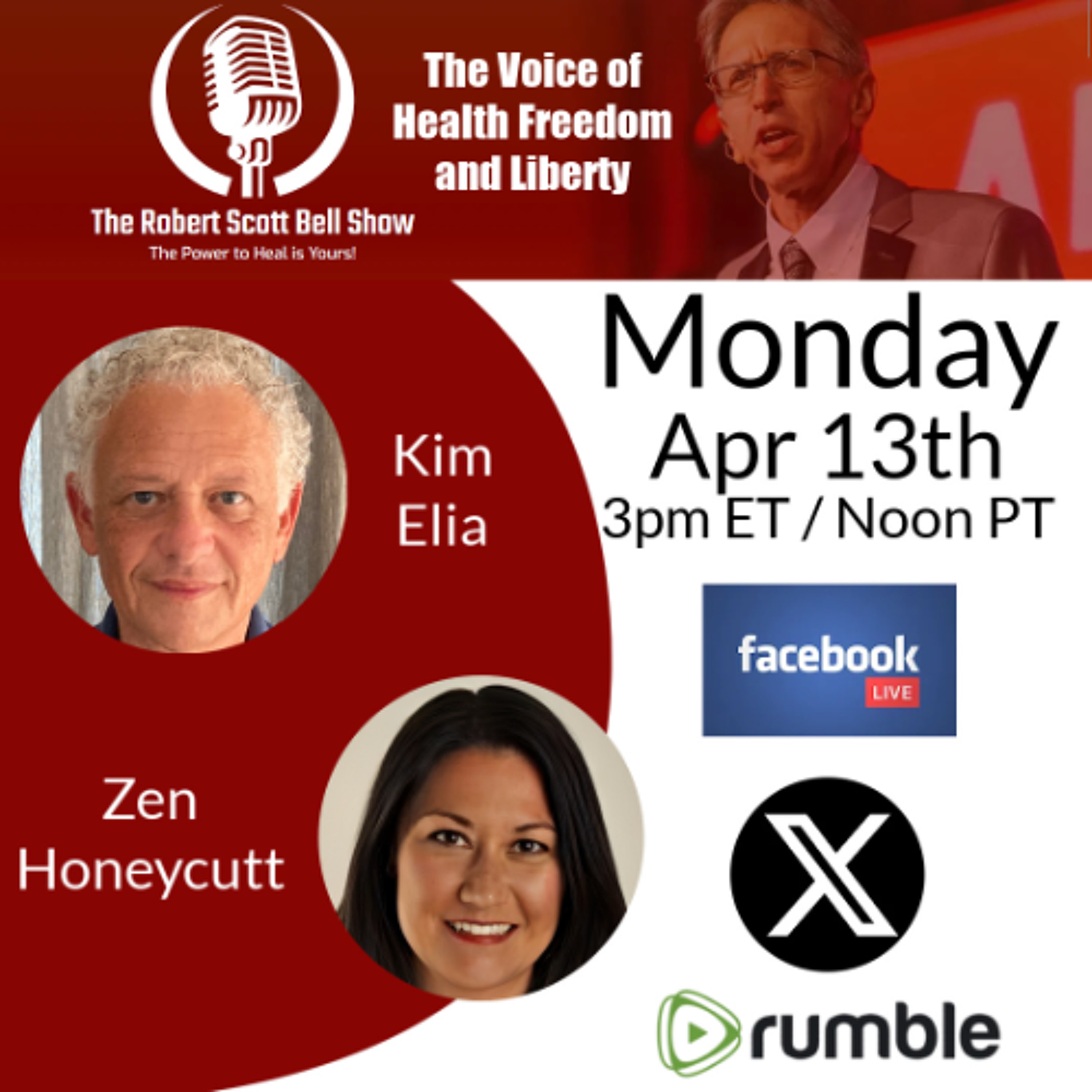 Eliminate the FDA, Kim Elia, Global Natural Health Solutions, Homeopathy, Zen Honeycutt, Moms Across America - The RSB Show 4-13-26