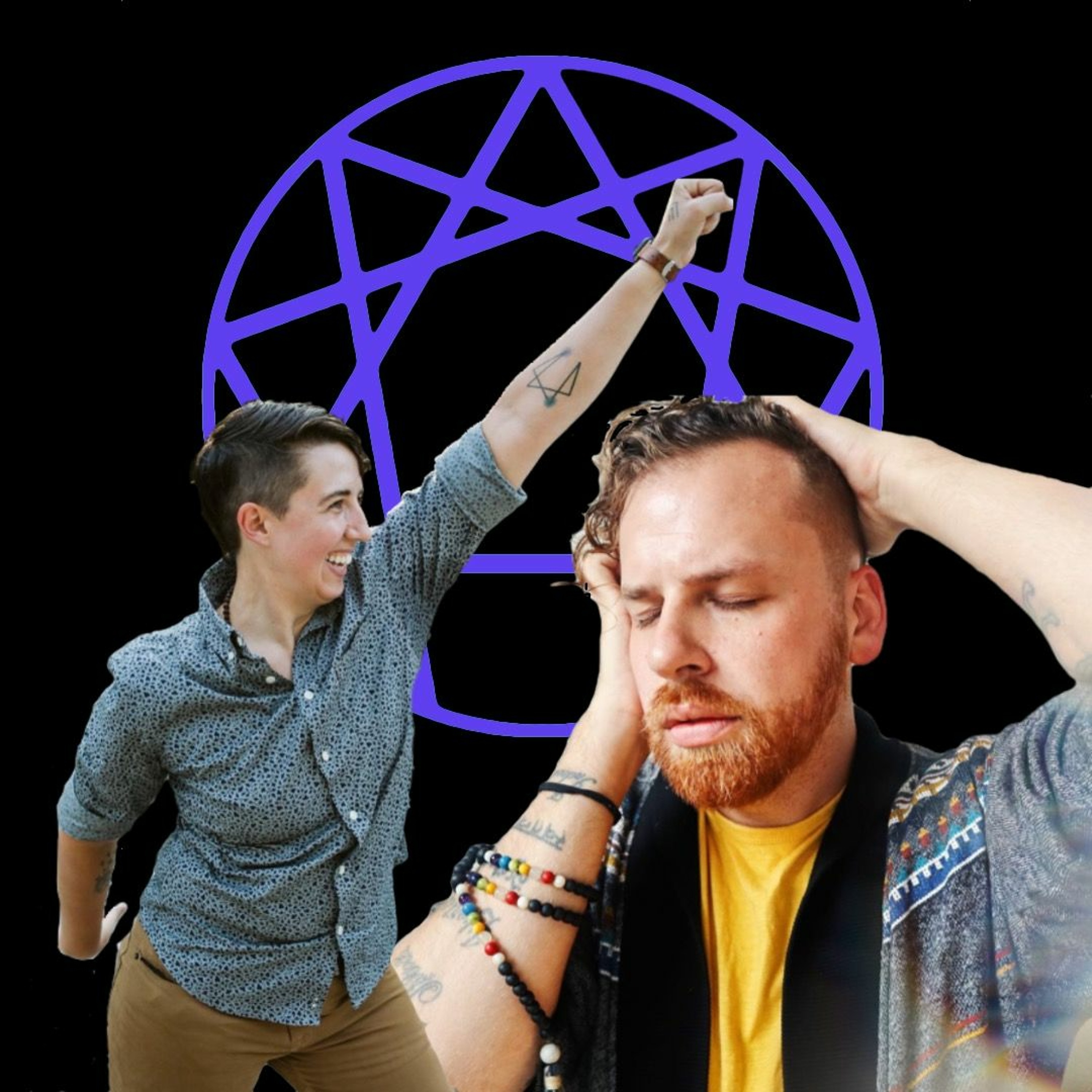125: Enneagram Eights and Queering the Enneagram (with Kevin Garcia and Abi Robbins!) episode artwork