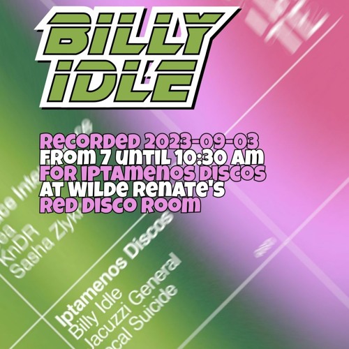 Billy Idle @ RENATE x Iptamenos Dark Discos, 20230902