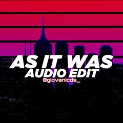 as it was - harry styles [edit audio]