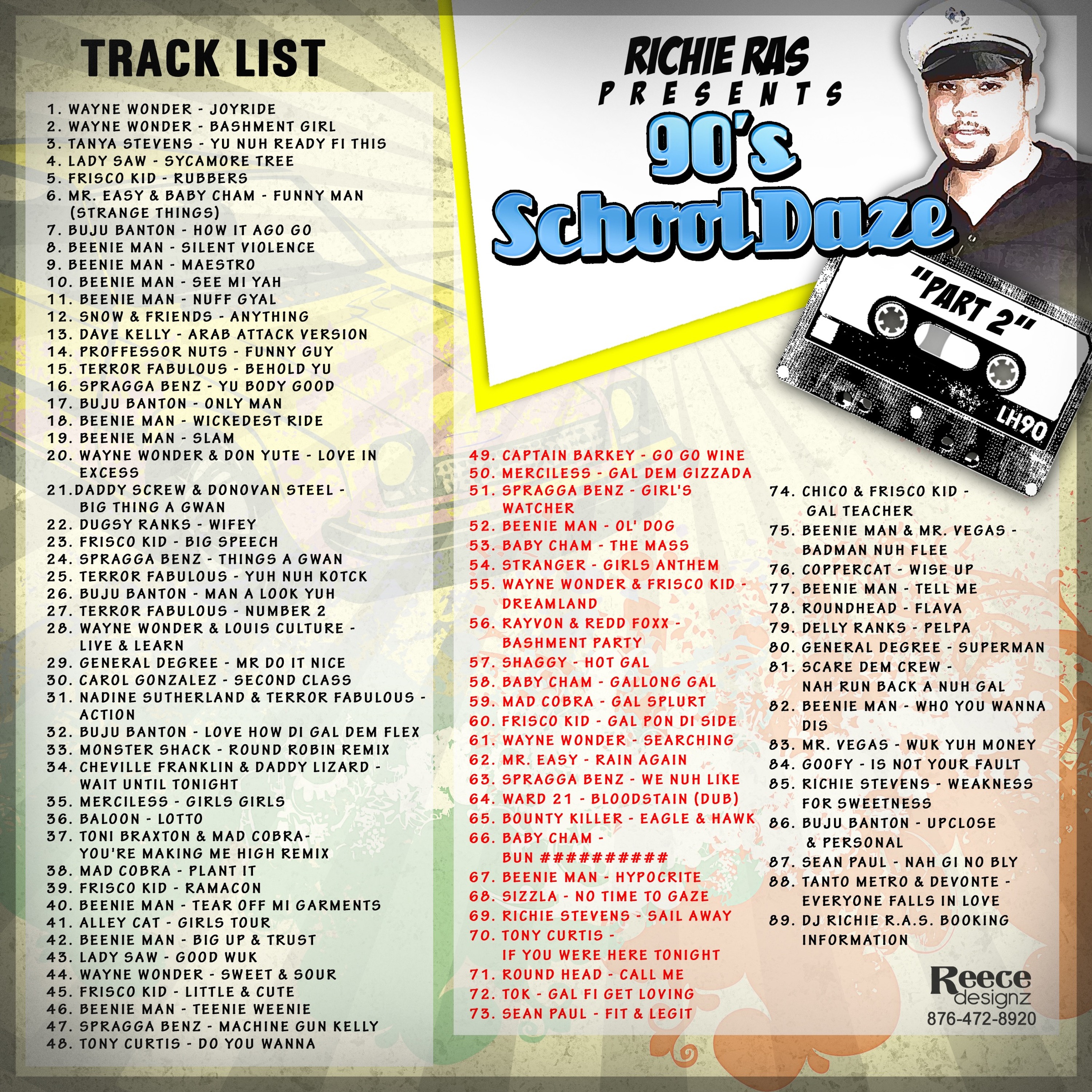 DJ RICHIE RAS - 90s SCHOOL DAZE (RECORDED FEB 2011) (CLEAN/ EDITED MUSIC)