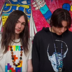 two fading angels, losing their feathers, one at a time....