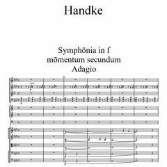 Handke: op. 41/2 Symphōnia in f - Adagio