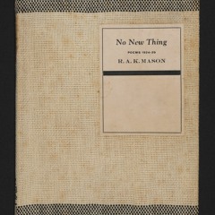 No New Thing - R.A.K. Mason