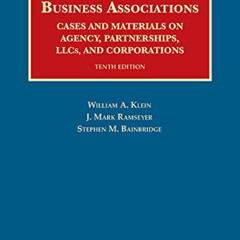[Read] EPUB 📧 Business Associations, Cases and Materials on Agency, Partnerships, Ll