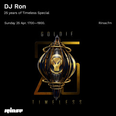 DJ Ron: 25yrs of Timeless Special - 25 April 2021