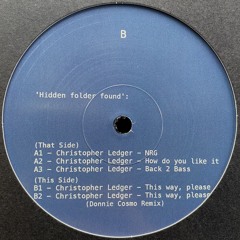 PREMIERE: Christopher Ledger - This Way, Please [Hidden Folder]