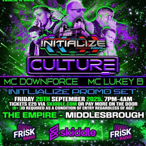 DJ Culture - MC Downforce B2B MC Lukey B - Initialize Promo Set - September 2025