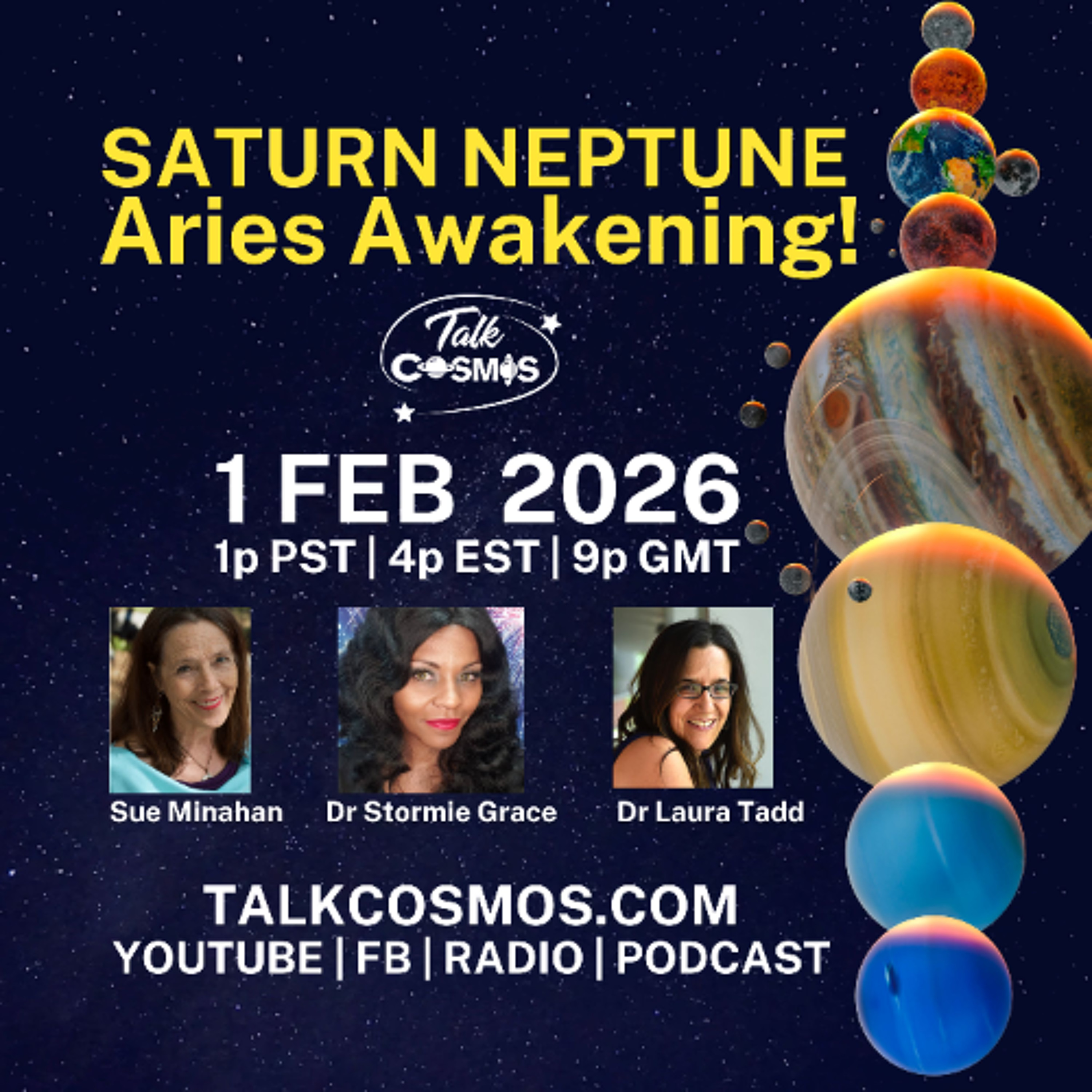 Talk Cosmos 02-01-26 Saturn Neptune Aries Awakening