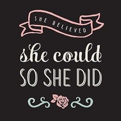 Download and Read online She Believed She Could So She Did: Bullet Grid Journal, 150 Dot Grid P
