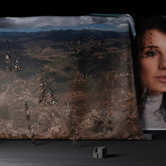 Nature lies beyond this rusty fence