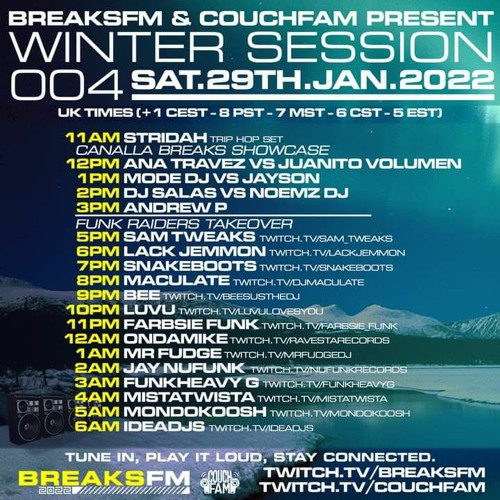 WINTER SESSION BREAKSFM (canalla breaks Showcase)